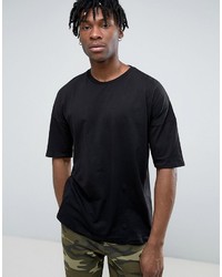 T-shirt noir Pull&Bear