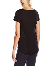 T-shirt noir Stefanel