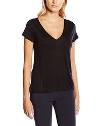 T-shirt noir Stefanel