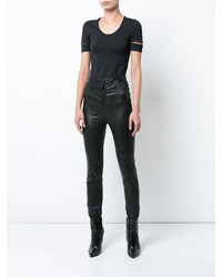 T-shirt noir Helmut Lang