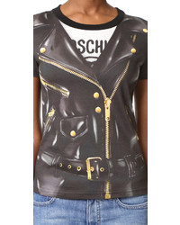 T-shirt noir Moschino