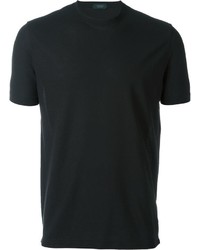 T-shirt noir Zanone