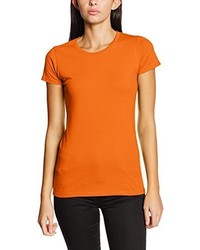 T-shirt orange Fruit of the Loom