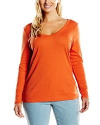 T-shirt orange Sheego