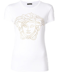 T-shirt orné blanc Versace