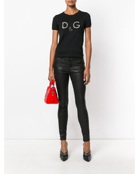 T-shirt orné noir Dolce & Gabbana