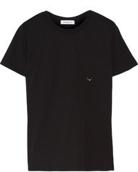 T-shirt orné noir Thierry Mugler
