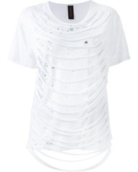 T-shirt pailleté blanc Miharayasuhiro