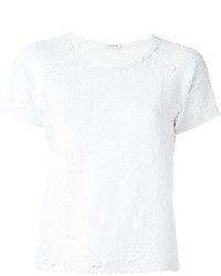 T-shirt pailleté blanc P.A.R.O.S.H.