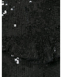 T-shirt pailleté noir P.A.R.O.S.H.