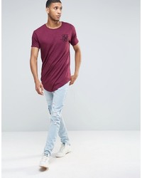 T-shirt pourpre foncé Siksilk