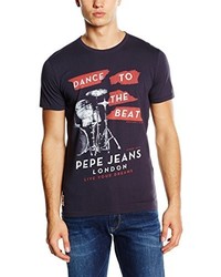 T-shirt pourpre foncé Pepe Jeans