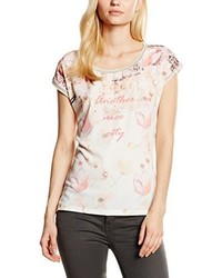 T-shirt rose Cream