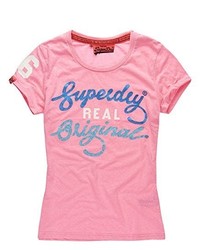T-shirt rose Superdry