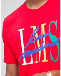 T-shirt rouge Love Moschino