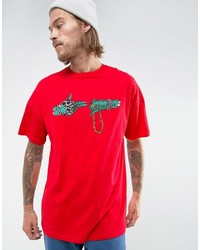 T-shirt rouge Asos