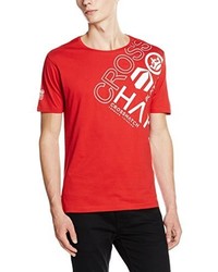 T-shirt rouge Crosshatch