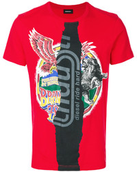 T-shirt rouge Diesel