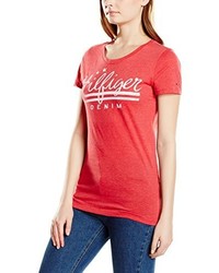 T-shirt rouge Hilfiger Denim