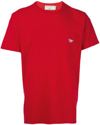 T-shirt rouge MAISON KITSUNÉ