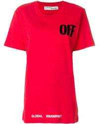 T-shirt rouge Off-White