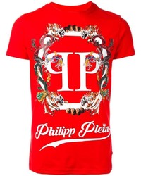 T-shirt rouge Philipp Plein