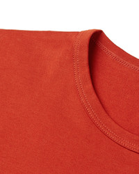 T-shirt rouge Sunspel