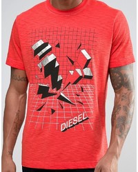 T-shirt rouge Diesel