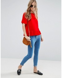 T-shirt rouge Asos