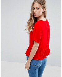 T-shirt rouge Asos