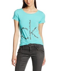 T-shirt turquoise Calvin Klein Jeans