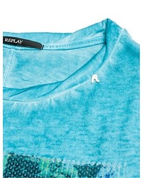 T-shirt turquoise Replay