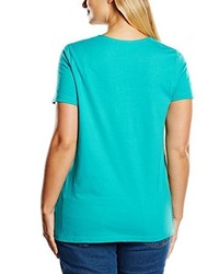 T-shirt turquoise Sheego