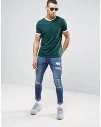 T-shirt vert foncé Asos