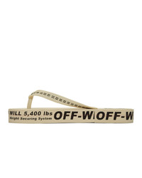 Tongs beiges Off-White