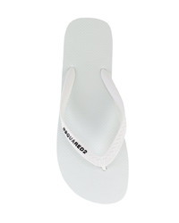 Tongs blanches DSQUARED2
