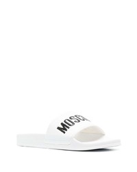 Tongs blanches Moschino