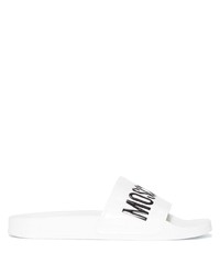 Tongs blanches Moschino