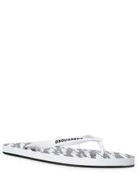 Tongs blanches DSQUARED2