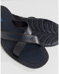 Tongs bleu marine Armani Jeans