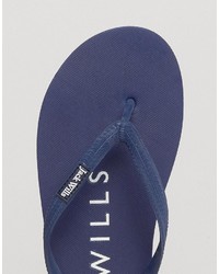 Tongs bleu marine Jack Wills