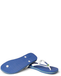 Tongs en caoutchouc bleues Havaianas