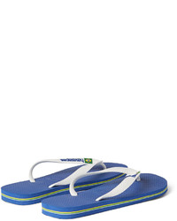 Tongs en caoutchouc bleues Havaianas