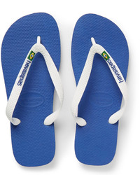 Tongs en caoutchouc bleues Havaianas