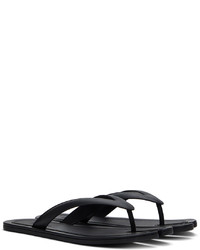 Tongs en caoutchouc noires Maison Margiela