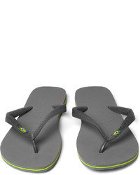 Tongs en caoutchouc noires Havaianas