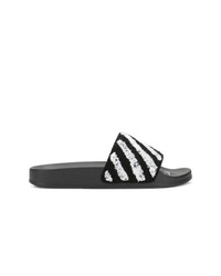 Tongs noires Off-White