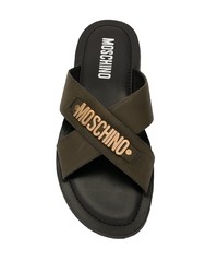 Tongs olive Moschino