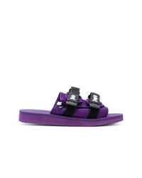 Tongs violettes Palm Angels