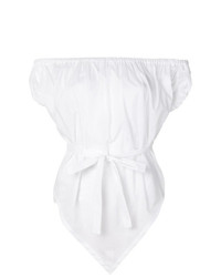 Top à épaules dénudées blanc Vivienne Westwood Anglomania